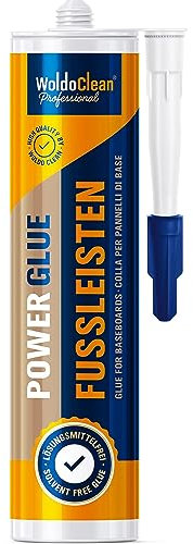Adesivo di montaggio per battiscopa e zoccoli 475 g - forte potere adesivo per fissaggi potenti con elevata adesione iniziale