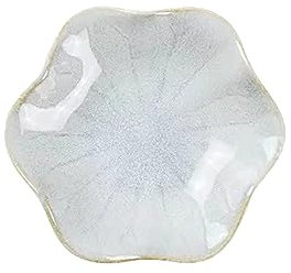 FSSTUD Ceramic Trinket Tray Decorative Jewelry Dish Small Key Bowl Leaf Shape Ring Holder Necklace Earrings Organizing Plate Porcelain Dipping Bowls White