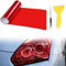 Lámina Tintada para Faros, Película de Luz para Automóvil, Faros Autoadhesivo Vinilo Pegatina, Protector Film Autoadhesivo Vinilo Pegatina, Lámina Impermeable para Faros del Coche, 30x120cm, Rojo
