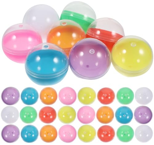 Warmhm 50 Stück -Spielzeug Ostereierbällchen hohle 45mm Lotteriekugeln Überraschung leerer Ball Bier-Pong-Bälle Kapsel Gacha-Ball Dekorationen Kugel ziehen Kind pp