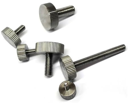 FULIMEI Rändelschrauben M3 M4 M5 M6 M8, Rändelschraube aus Edelstahl 304, Einstellschraube for Rändelgriff, (Color : A, Size : M8x40-10 pieces)