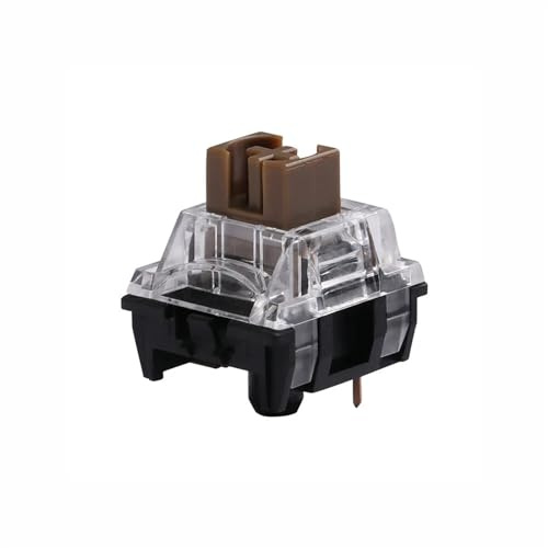 JJCFGRDM Interruttore marrone silenzioso antipolvere V2 tattile silenzioso Pre lubrificato RGB Compatibile Tastiera meccanica stile MX Interruttori POM a 3 pin (Color : 110PCS)