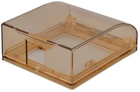 Steckdosenabdeckung, Wasserdichte Schalter Abdeckung Steckdosens Stecker Box, ohne Bohren für Badezimmer, Zuhause, Draußen [Braun, 10.5 * 11.8 * 4.5cm]