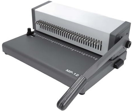 Spiralbindemaschine, Spulenbindemaschine, 30 Löcher, 5,5 Mm Durchmesser, 2,5 Mm, 4,5 Mm, 6,5 Mm Ränder, Spiralbindungsmaschine, Bindemaschine für Papier Im Format Letter A4 und A5