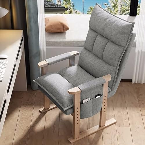 Moderner Akzentstuhl mit Armlehnen und Seitentaschen, gemütlicher Indoor-Stuhl für Erwachsene, Schlafzimmer, Schlafsaal, Einzel-Stahlrahmen, Freizeitsofa