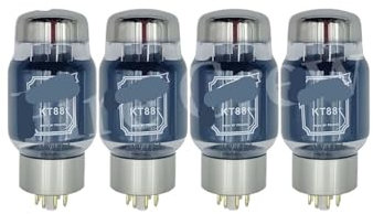 UIHMSWYAL KT88 Tubo a Vuoto sostituisce EL34 KT66 6550 6P3P KT120 KT100 KT77 HiFi Kit Amplificatore Audio a valvole Fai da Te(4pcs Matched)