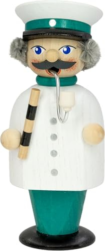 Rudolphs Schatzkiste Räuchermann Volkspolizist Verkehrsstab BxHxT 6x14x7cm NEU Räuchermännchen,Räuchermann,Räucherfigur,Raucher,Rauchmann,Räuchermännel,Smoker,Incense,Smokers