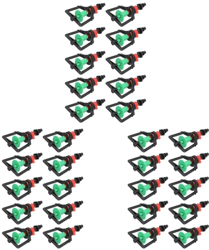 Lot de 30 buses de pulvérisation rotatives à 360 ° pour arroser la pelouse, les arbres fruitiers, les arbustes, les serres