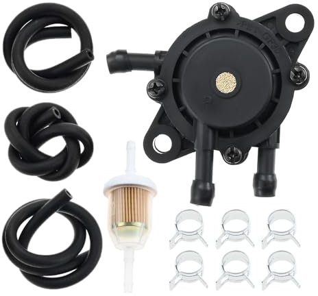 Hicello Fuel Pump for Briggs & Stratton Lawn Tractor | Vacuum Gas Fuel Pump for Kohler for Honda 17 Horsepower-25 Horsepower Small Engine Riding Lawn Mower 491922 808656