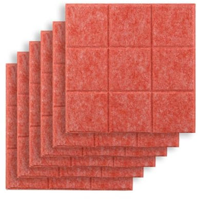 Lot de 6 Panneaux d'affichage en Feutre pour Mur, Panneau Acoustique carré Autocollant 30,5 x 30,5 cm pour Bureau, Salle de Classe ou Maison (Couleur : Style9) (Style8)