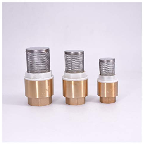 STRAFBRG 1/2 3/4 1 -2 Female Messing Rückschlagventil Rückschlag Mit Stahl Sieb-Filter for Wasser-Sanitär-Pumpe 3pcs, Langlebiges Material(3/4)