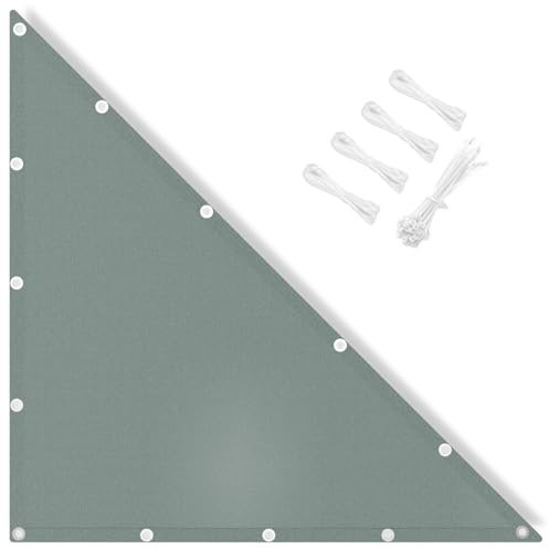 IOAOI Sun Shade Sail Waterproof, 2.5x2.5x3.54M Right Triangle Awning Canopy, 95% UV Block with Free Rope, Sunscreen Awning Canopy for Outdoor, Garden, Patio, Yard, Lawn, Pergola, Carport-Light Grey