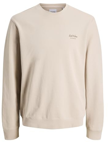 JACK & JONES Sweat-Shirt | Relaxed Fit, Manches longues, Casual, Température maximale 40°C programme très doux