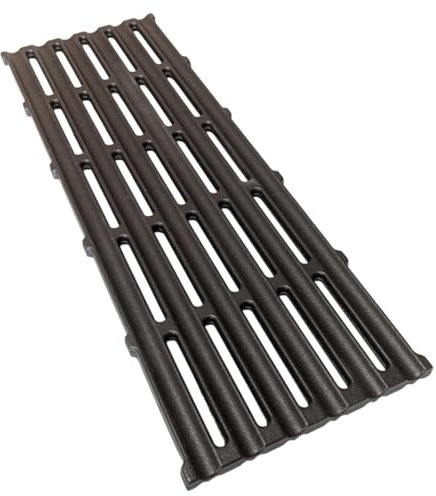 LUNAWAY CAST IRON - Griglia BBQ Modulare in Ghisa 40x15 cm | Cottura uniforme e professionale | Reversibile | Doppia smaltatura black | Compatibile con vari tipi di barbecue