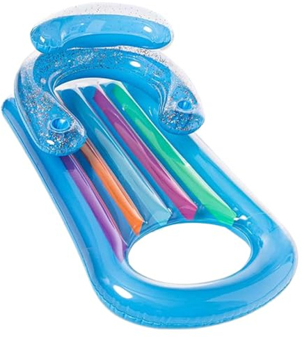 Aufblasbare Wasserliege – Weich, Robust, Luftgefüllt, Leicht Zu Verdichten | Bequemes Schwimmbett, Spritzwassergeschütztes Schlauchboot, Ideal Für See, Pool, Hinterhof, Urlaub, Outdoor