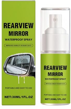 Vattentät bilspray - 100 ml omedelbar skötsel för bärbar spegel, lång tid, imsäker, regnskydd för inomhus- och utomhusbruk, duschdörrar och marina fordon,