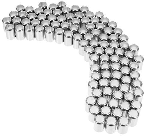 CHICAMPERA 200Pcs Hydraulic Hose Ferrule Sleeves 13Mm Stainless Steel for High Pressure Air and Acetylene Torch Hose Fitting and Repair