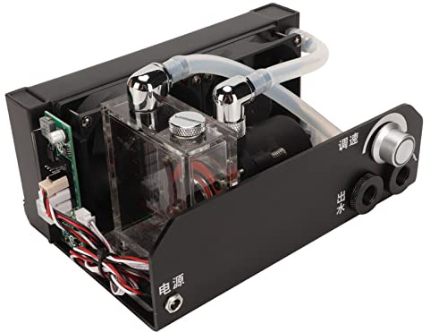 LICAEVEY Radiador de Refrigeración por Agua para Tarjeta Gráfica, Enfriador Líquido de CPU de 600 L/H con Conexión de Tubo Roscada Universal G1/4 para Todos los Sistemas de Refrigeración