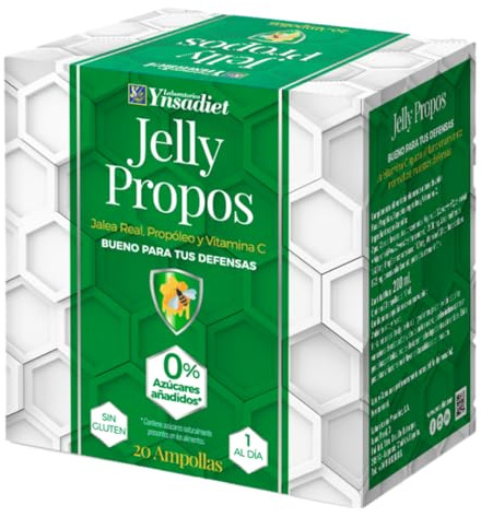 JELLY PROPOS Jalea Real con Propóleo, Echinácea, Saúco, Pelargonio y Vitamina C (20 ampollas)