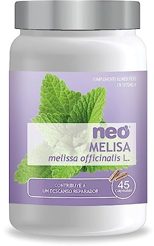 NEO | Extracto de Melisa | 45 Cápsulas | Bote para 1 Mes | Tranquilizante Natural | Pastillas para Dormir Naturales | Antiinflamatorio Natural | Mejora la Digestión