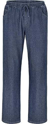 Jan Vanderstorm Herren Schlupfjeans Daan Denim | Elastikbund | 100% Baumwolle | große Größen L-7XL blau, L - 54
