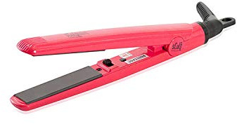 Sculpby Mini Chroma - Plancha de Pelo con Placas Cerámicas, Plancha de Viaje, Alisador de Cabello Pequeño, Temperatura 200ºC, Color Rosa