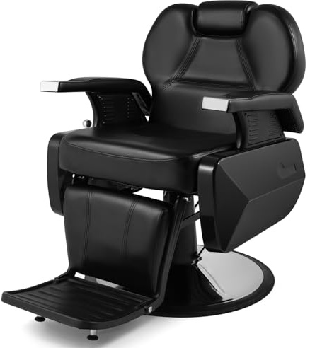 Artist hand Black All Purpose Hydraulic Recline Barber Chair Salon Beauty Styling Chair for Beauty Shop
