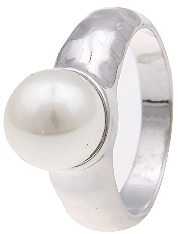 Leslii Damen-Ring Big Pearl Metalllegierung Größe 18mm und 19mm 250114149 RingSize 60 (19.1)