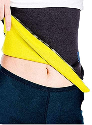 Taillentrainer Trimmer Gürtel für Gewichtsverlust Neopren Schlankheitsgürtel Sauna Fettverbrennung Schweiß Korsett KörperCincher für Damen & Herren (Schwarz, XXXL)