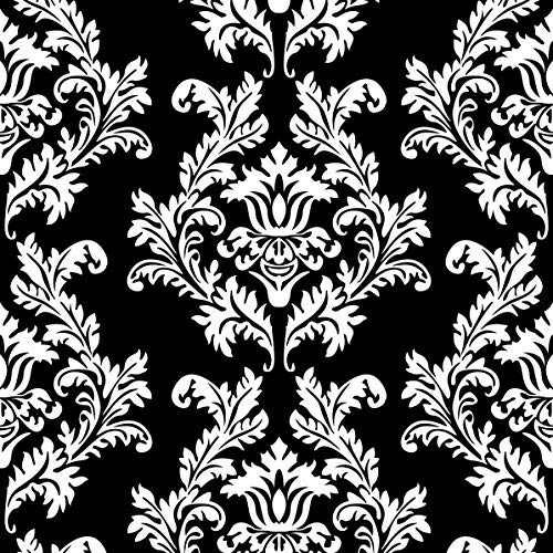 20 Servietten Royale Zeichen weiß-schwarz | Ornamente | Tischdeko 33x33cm