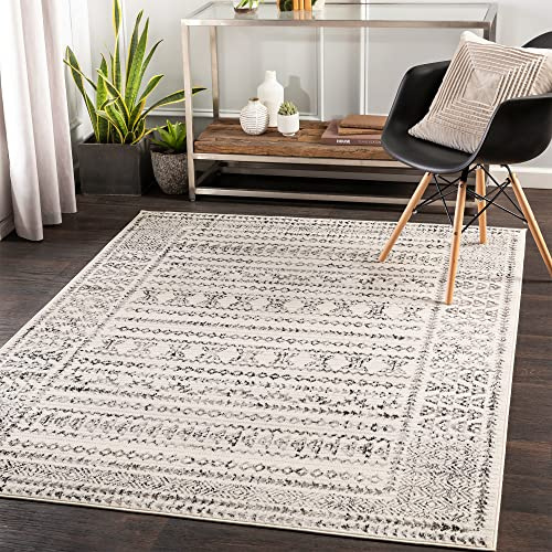Livabliss Olimpia Tokyo Geometric Rug – 200x275 cm, Ivory, Grey & Black