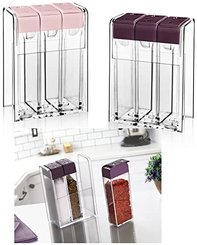 HK Online Set 3 SPICE JAR Set & Storage Stand -Storage Canisters (Set 3 SPICE Jar Set)