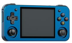 RG353M Handheld Game Console Support Dual OS Android 11+ LINUX, 5G WiFi 4.2 Bluetooth RK3566 64BIT 64G TF Card 4450 Classic Games 3.5 Inch IPS Screen 3500mAh Battery