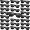 MIAHART 48er-Pack Kinder-Party-Sonnenbrillen, Bulk für Sommerpartys, Jungen und Mädchen, Geburtstagsparty, Geschenktütenfüller (Black)