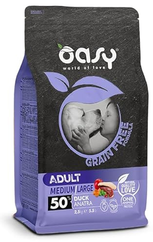 OASY GRAIN FREE ADULT MEDIUMLARGE ANATRA. 2,5KG