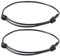 DGUSO Lederarmband Herren Lederarmband Damen 2 Stück Surfer Armband Herren Frauen Armband Herren Schwarz Manuell Einstellbar Handgemachtes dünnes Surfer Band aus gewachster Baumwolle