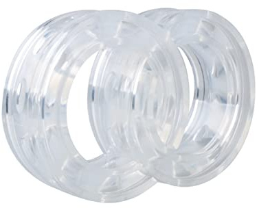 2 Stück Auto Gummi Stoßdämpfer, Universal Transparent Absorber Feder Stoßstange Rauschunterdrückung Puffer Pufferfeder Stoßfänger Kissen Autozubehör(A)
