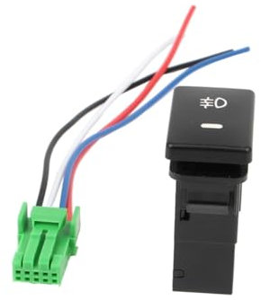 BAICHANG Hochwertiger DC12V-Druckschalter for Nebelschlussleuchte, 4-Draht-Knopf (Size : Yellow)