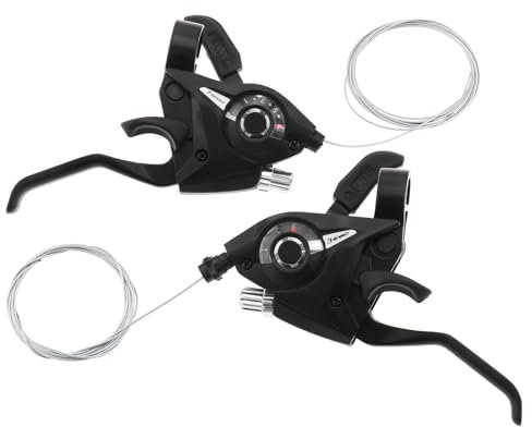 LT Easiyl 1 Par De Palancas De Freno De Bicicleta 3x7 Palanca De Cambios De 21 Velocidades con Cables De Marcha para Bicicleta De Montaña Bicicleta Plegable Bicicletas De Ciudad Carreras