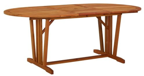 KTHLBRH Outdoor Tisch Balkontisch Terrassentisch Gartenmöbel Tisch Gartentisch 200x100x75 cm Massivholz Eukalyptus für Rasenflächen, Gärten, Terrassen