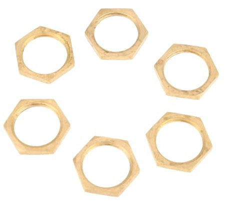 OUNONA 40stücke Innensechskantschrauben-mutter-set Kontermuttern-sammlung Messingmutter-sortiment -serie Für Gewinde Und Schlauchverbindungen