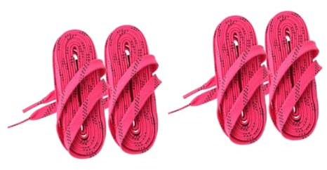 INOOMP 2paare Gewachste Eishockey-schnürsenkel Stylische Und Strapazierfähige Schlittschuh-schnürsenkel Für Sicheres Und Bequemes Eislaufen Für Hockey Und Freizeit