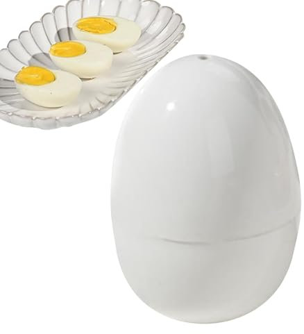 Hervidor de Huevos Para Microondas - Cocedor de 4 a 6 Minutos Para Huevos Duros y Blandos, Vaporizador, Utensilios de Cocina