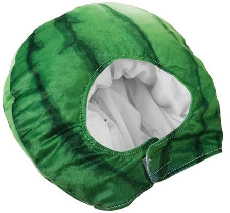 SOIMISS Wassermelonen-hut Aus Plüsch Lustiger Cosplay-party-hut Für Kostümpartys Maskeraden Und Bühnenaufführungen Hautfreundlich Knitterfrei Farbenfroh Und Auffällig