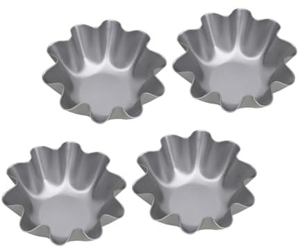 Cabilock 3 Juegos Lata De Molde De Tarta De Huevo Moldes Para Hornear Tarta De Huevo Utensilios De Cocina Bateria De Cocina Moldes Para Tartas Mini Sartenes Para Tarta 4 Uds * 3