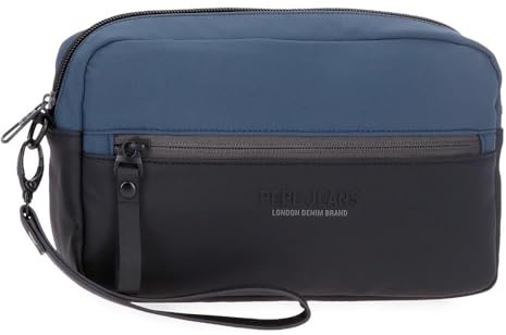 Pepe Jeans Sail up Bolso de Mano Azul 24,5x15x6 cms Poliéster y PU by Joumma Bags