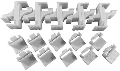 Klemmhalter für Schuette Plissee Suprafix Incognito, 10 Stück, Weiß, 3D-Druck