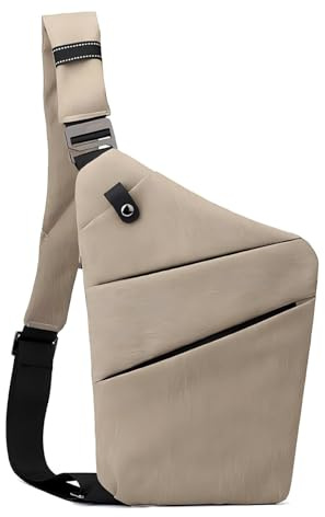 BIRDDIE Bolso de Hombro Hombre y Mujer Bolsa Cruzada con Correa Ajustable Bandoleras Pequeñas Sling Bag para Deportes al Aire Caminar Viajar Ciclismo