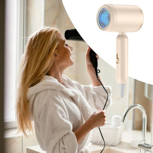 Lieawy Sèche-Cheveux | Sèche-Cheveux À Séchage Rapide | Appareil Portable Pliable de Coiffure pour Voyage Maison Salon Unisexe