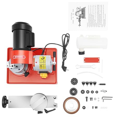 Kreis Sägeblatt Schärfgerät | 370W Schärfmaschine | Sägeblattschärfgeräte | 2850RPM | Sicherheitsschutz | Kreissägeblatt Schärfgerät für 80-700mm Sägeblätter Holz, Aluminiumlegierung